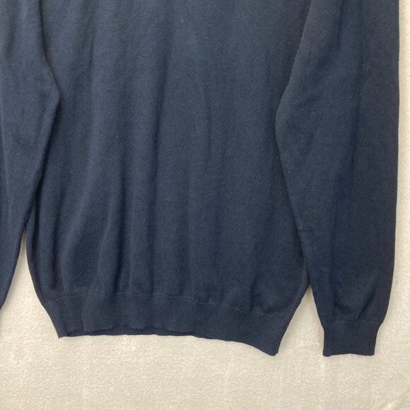 NWT Jos. A. Bank Signature Pima Cotton Sweater Mens 2XL Navy Blue V-Neck XXL - Picture 9 of 11